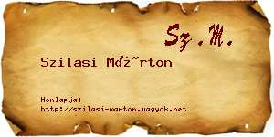 Szilasi Márton névjegykártya